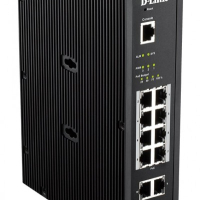 Switch Industrial Smart D-Link DIS-200G-12PS 10 portów 10/100/1000 (8 PoE+) 2 porty SFP