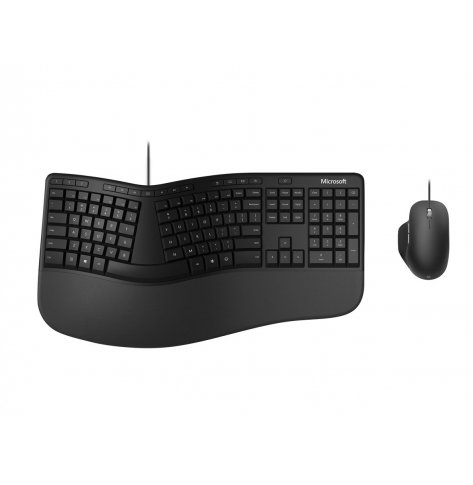 Klawiatura Microsoft Ergonomic Desktop czarna