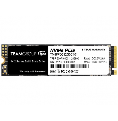 Dysk SSD TEAM GROUP MP33 Pro 512GB PCIe Gen3 x4 NVMe M.2 SSD 2100/1700 MB/s