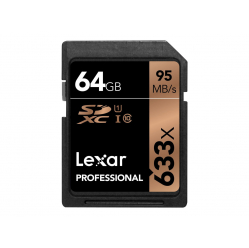 Karta pamięci Lexar Pro 633X SDHC/SDXC UHS-I U1/U3(V30) R95/W45_64GB