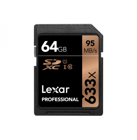 Karta pamięci Lexar Pro 633X SDHC/SDXC UHS-I U1/U3(V30) R95/W45_64GB