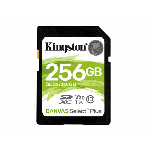 Karta pamięci Kingston 256GB SDXC Canvas Select Plus 100R C10 UHS-I U3 V30