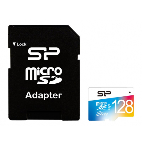 Karta pamięci Silicon Power Micro SDXC 128GB Class 1 Elite UHS-1 + Adapter
