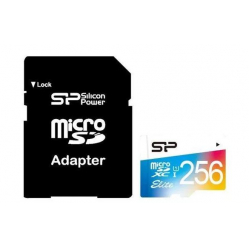 Karta pamięci Silicon Power Micro SDXC 256GB Class 1 Elite UHS-1 + Adapter