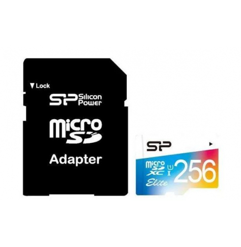 Karta pamięci Silicon Power Micro SDXC 256GB Class 1 Elite UHS-1 + Adapter