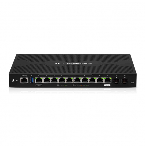 Router Ubiquiti EdgeRouter 12 ER-12 - 10x Gigabit with PoE Passthrough, 2x SFP