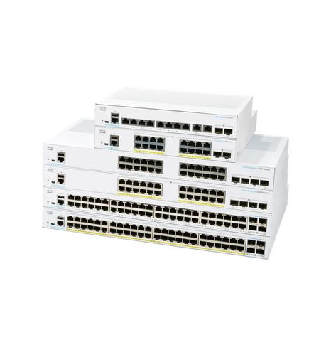 Switch smart Cisco CBS250 24 porty 10/100/1000 (PoE+) 4 porty 10 Gigabit SFP+