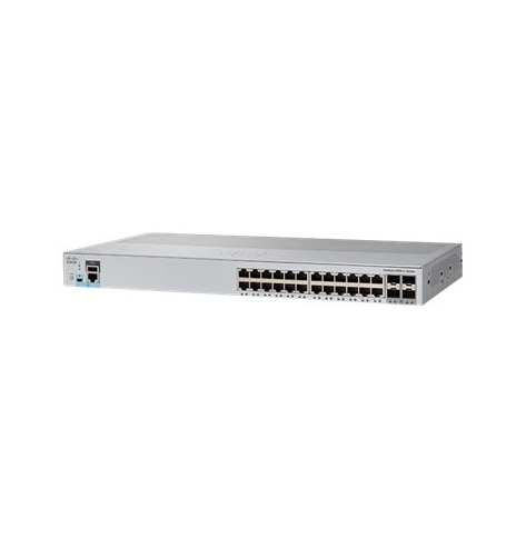 Switch Smart zarządzalny Cisco 2960L 24 porty 10/100/1000 (PoE+) 4 porty Gigabit SFP (uplink)