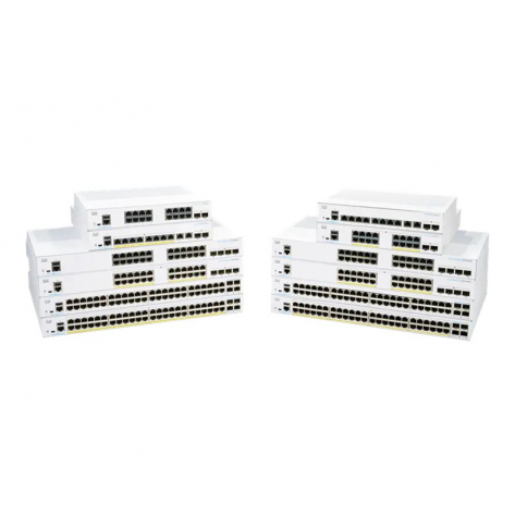 Switch wieżowy zarządzalny CISCO CBS350 8 portów 10/100/1000 (PoE+) 2 zestawy SFP