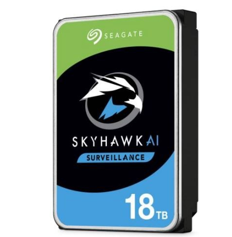 Dysk Seagate Surveillance AI Skyhawk 18TB SATA 6Gb/s 256MB cache 8.9cm 3.5inch CMR Helium BLK