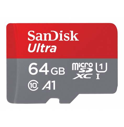 Karta pamięci SanDisk Ultra 64GB microSDXC 120MB/s A1 Class 10 UHS-I + SD Adapter