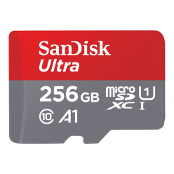 Karta pamięci SanDisk Ultra 256GB microSDXC 120MB/s A1 Class 10 UHS-I + SD Adapter
