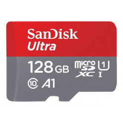 Karta pamięci SanDisk Ultra 128GB microSDXC 120MB/s A1 Class 10 UHS-I + SD Adapter