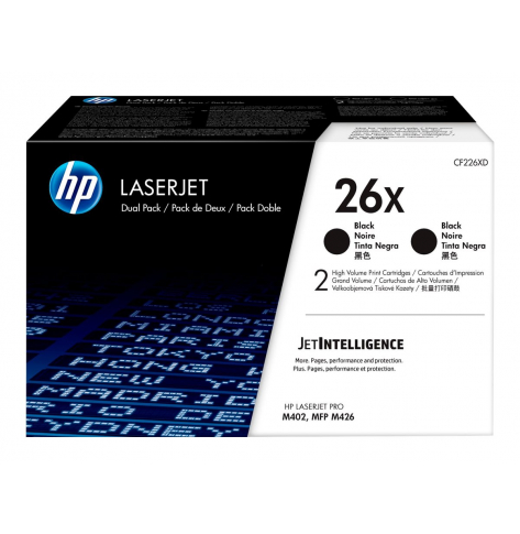 Toner HP 26X Original Czarny 2-Pak | 9000 str. |