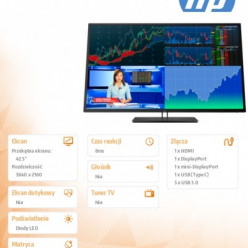 Monitor HP Z43 42.5 4K UHD IPS LED 3y