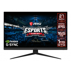 Monitor MSI Optix G273QF 27 IPS Flat 165hz 1ms 2xHDMI DP Black 3y