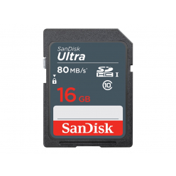 Karta pamięci SANDISK Ultra 16GB SDHC Memory Card 80MB/s 