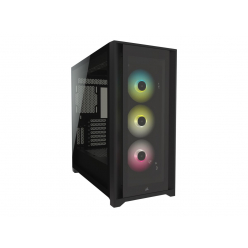 Obudowa CORSAIR iCUE 5000X RGB Tempered Glass Mid-Tower ATX PC Smart Case Black