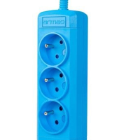 Listwa zasilająca ARMAC power strip ARCOLOR 3 3.0m blue 3x 230V french Outlets