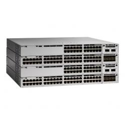 Switch wieżowy Cisco Catalyst 9300L 48-portów 10/100/1000 (PoE+) 4 porty 10 Gigabajtów SFP+ (uplink) Sprzedawany wyłącznie z licencjami DNA