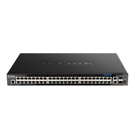 Switch smart wieżowy zarządzalny D-LINK 44 porty 10/100/1000 (PoE+) 4 porty 2.5GBase-T (PoE+) 2 porty 10 Gigabit Ethernet 2 porty 10 Gigabit SFP+