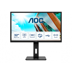 Monitor AOC Q32P2 31.5 IPS WQHD 4ms 250 cd 1000:1 HDMIx2 DP 4xUSB 3.2 głośniki