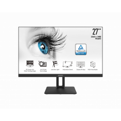 Monitor MSI Pro MP271QP 27 IPS Flat 60Hz 5ms 2xHDMI 1.4 DP 1.2 headphone out