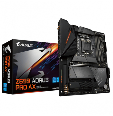 Płyta główna GIGABYTE Z590 AORUS PRO AX LGA 1200 DDR4 3xM.2 6xSATA 1xDP ATX MB