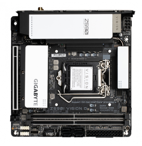 Płyta główna GIGABYTE Z590I VISION D LGA1200 DDR4 6xSATA 2xM.2 WiFi ATX MB