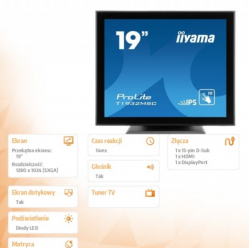 Monitor Iiyama T1932MSC-B5X 19 IPS HDMI DP głośniki 