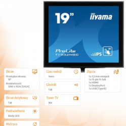 Monitor Iiyama T1932MSC-B5AG 19 IPS HDMI DP głośniki 