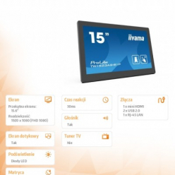 Monitor Iiyama TW1523AS-B1P 10P IPS ANDROID USB WIFI