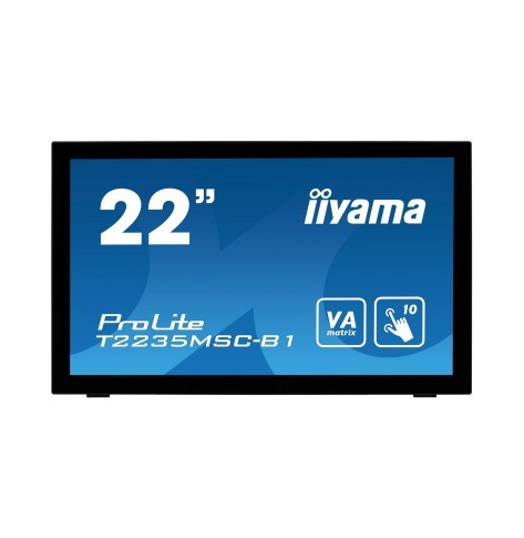 Monitor Iiyama T2235MSC-B1 21.5 FHD Touch HDMI DVI