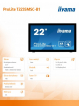 Monitor Iiyama T2235MSC-B1 21.5 FHD Touch HDMI DVI