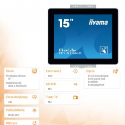 Monitor Iiyama ProLite TF1515MC-B2 15 TN