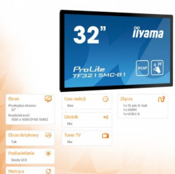 Monitor IIyama TF3215MC-B1 31.5 VA Touch FHD HDMI 