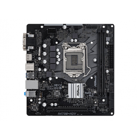 Płyta główna ASRock H470M-HDV LGA 1200 DDR4 2933 MHz 4xSATA mATX MB