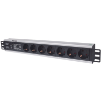 Listwa zasilająca Intellinet rack 19'' 1.5U 250V/16A 7x Schuko 3m