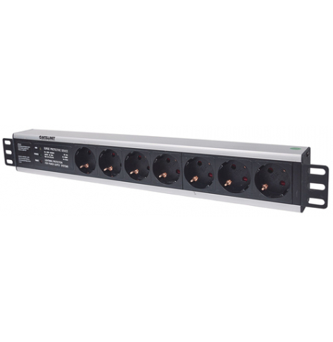 Listwa zasilająca Intellinet rack 19'' 1.5U 250V/16A 7x Schuko 3m