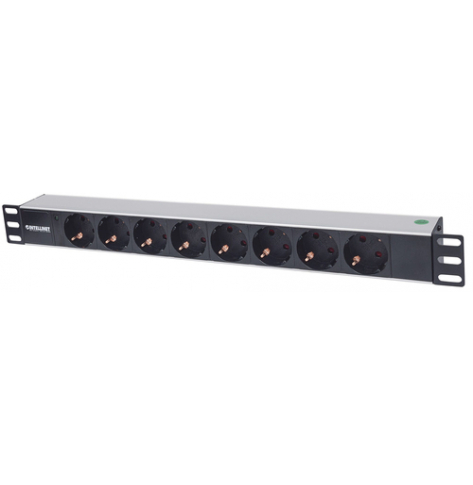 Listwa zasilająca Intellinet rack 19'' 1.5U 250V/16A 8x Schuko 1,6m