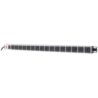 Listwa zasilająca Intellinet Rack pionowa 16x USB typ A, wyłącznik, kabel 2m