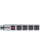 Listwa zasilająca Intellinet Rack 19'', 16x USB typ A, wyłącznik, kabel 2m
