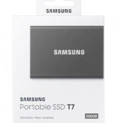 Dysk zewnętrzny Samsung Portable T7 500GB USB 3.2 Gen.2 szary