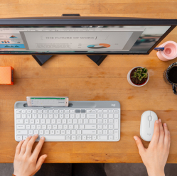 Mysz LOGITECH Pebble M350 - OFF-WHITE - EMEA