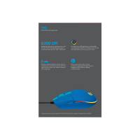 Mysz LOGITECH G102 Lightsync niebieska