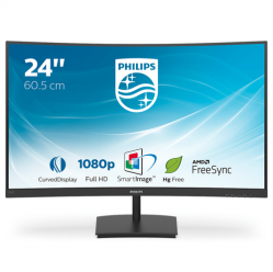 Monitor PHILIPS 241E1SC 23.6 Curved VA WLED D-SUB HDMI