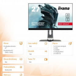 Monitor iiyama ProLite GB2760QSU-B1 C 27 TN LED 144Hz 1ms