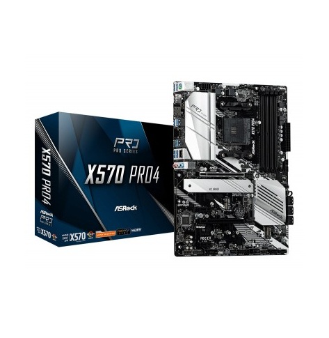 Płyta główna ASRock  X570 Pro4 AM4 4DDR4 HDMI/DP/USB M.2 ATX