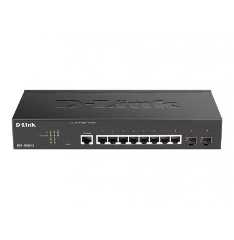 Switch zarządzalny D-LINK 8 portów 10/100/1000 2 porty combo Szybki Ethernet/ Gigabit SFP