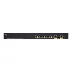 Switch zarządzalny Cisco SG355-10P 8 portów 10/100/1000 (PoE+) 2 zestawy Gigabit SFP